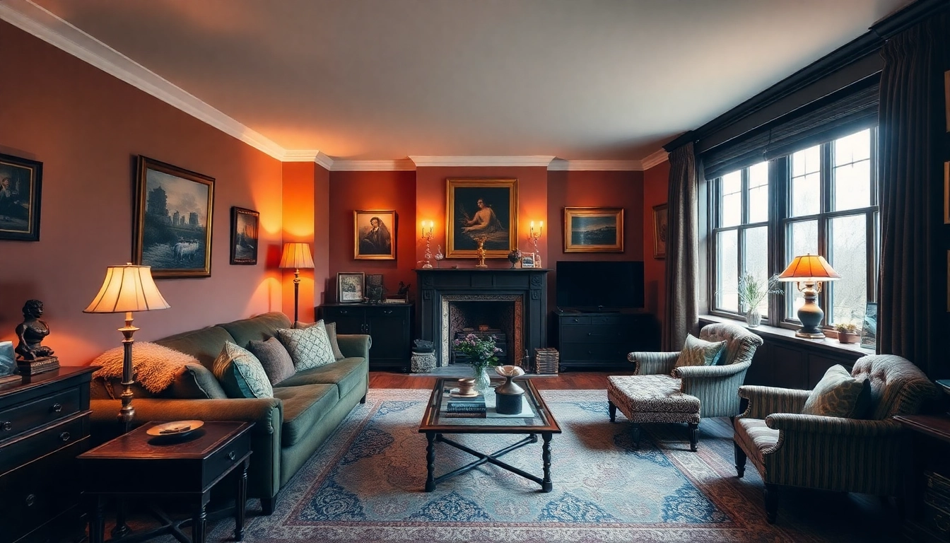 Experience the charm of a Bloomsbury living area featuring cozy decor and elegant furnishings.