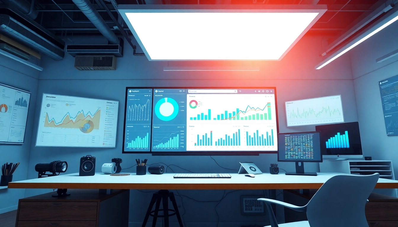 Analyze competitive intelligence services using data-driven insights in a modern workspace.