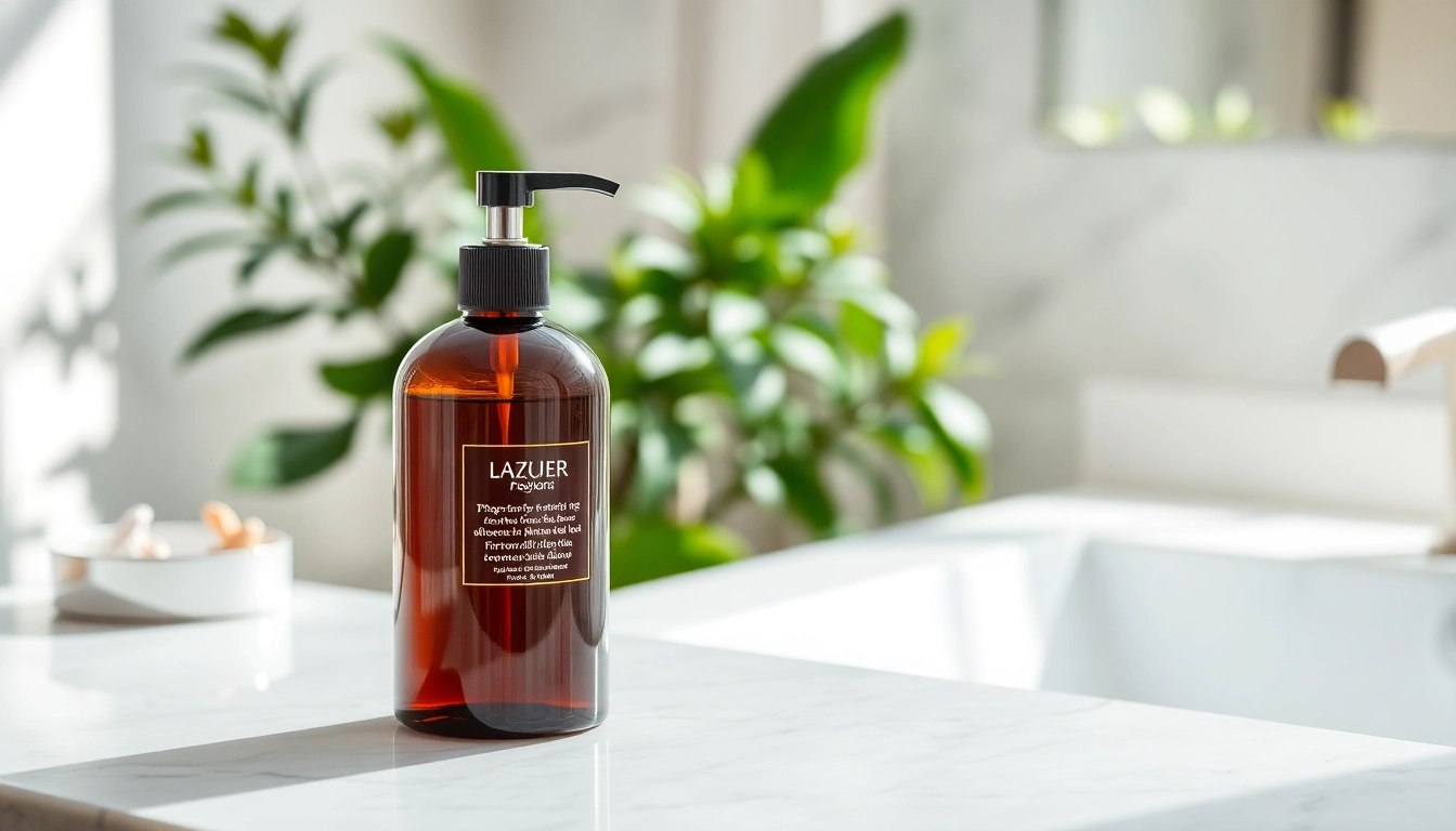 Hydrating hand moisturiser displayed elegantly on a marble countertop, showcasing its rich texture.