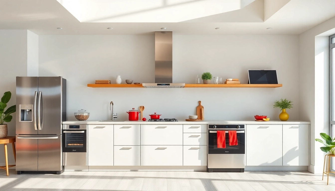 Showcase of affordable kitchen appliances enhancing a modern kitchen's allure and functionality.