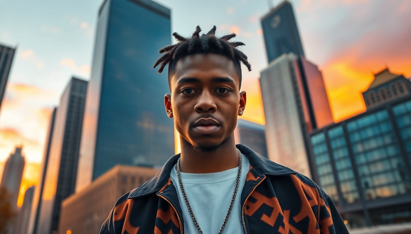 BigMay202 interviews captured in a vibrant urban setting showcasing the artist's charisma and energy.