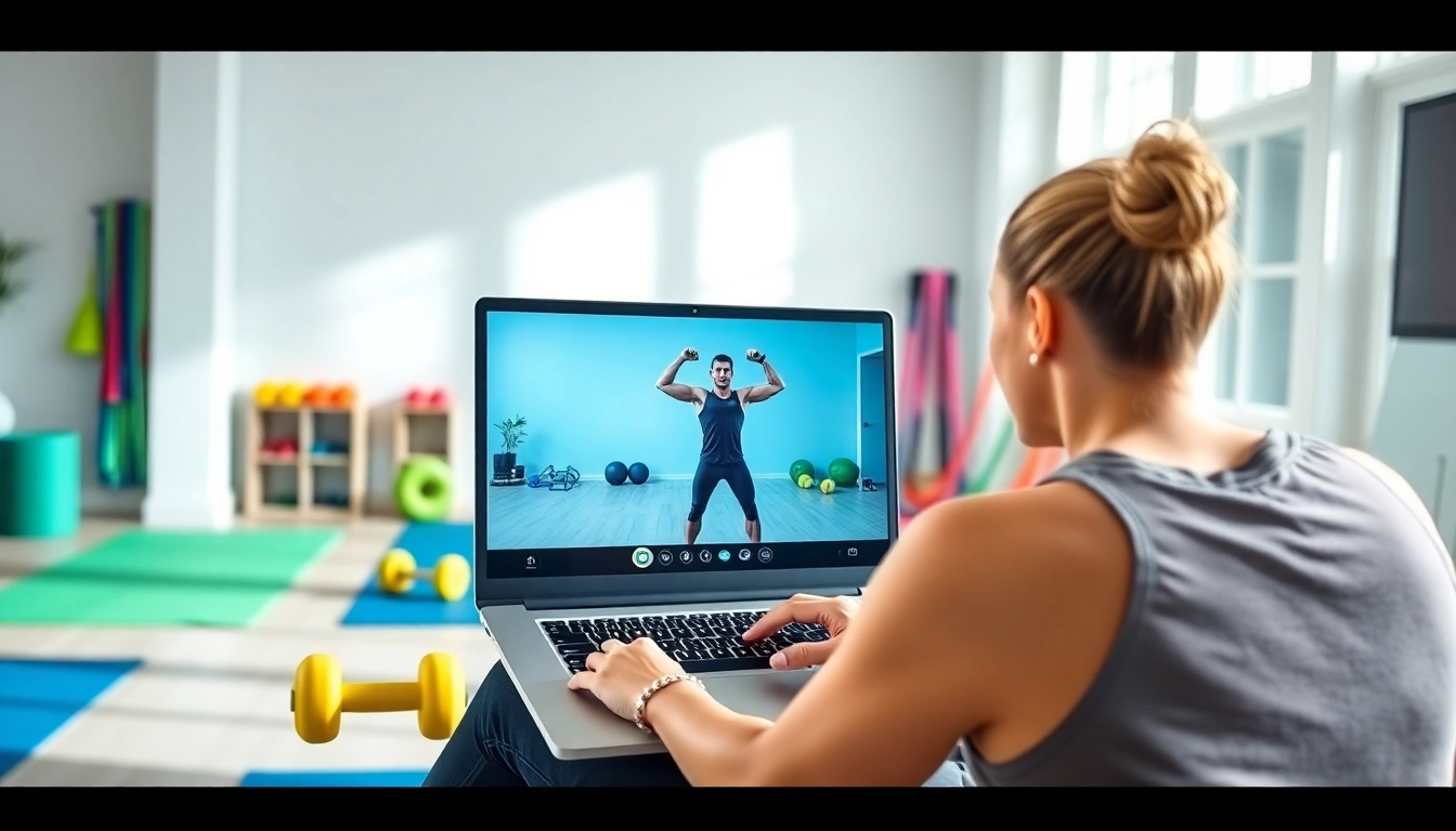 Engage with a Virtual Personal Trainer Jersey City during a dynamic online coaching session with personalized exercises.