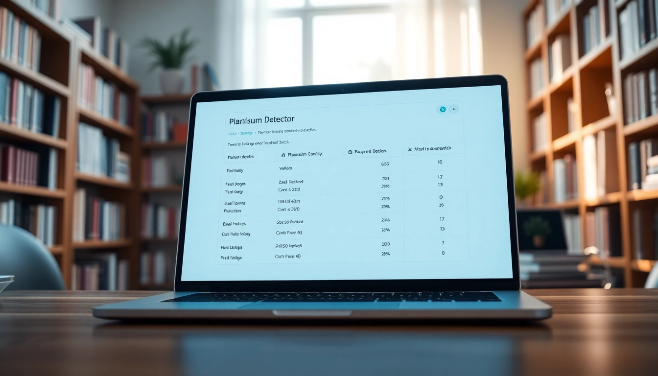 Evaluate results from a plagiarism detector displaying a comprehensive report...