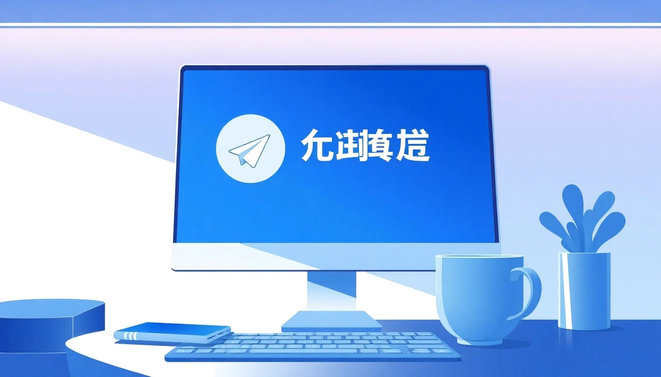 Engaging desktop view of telegram电脑版中文 showcasing a user-friendly interface with vibrant colors.