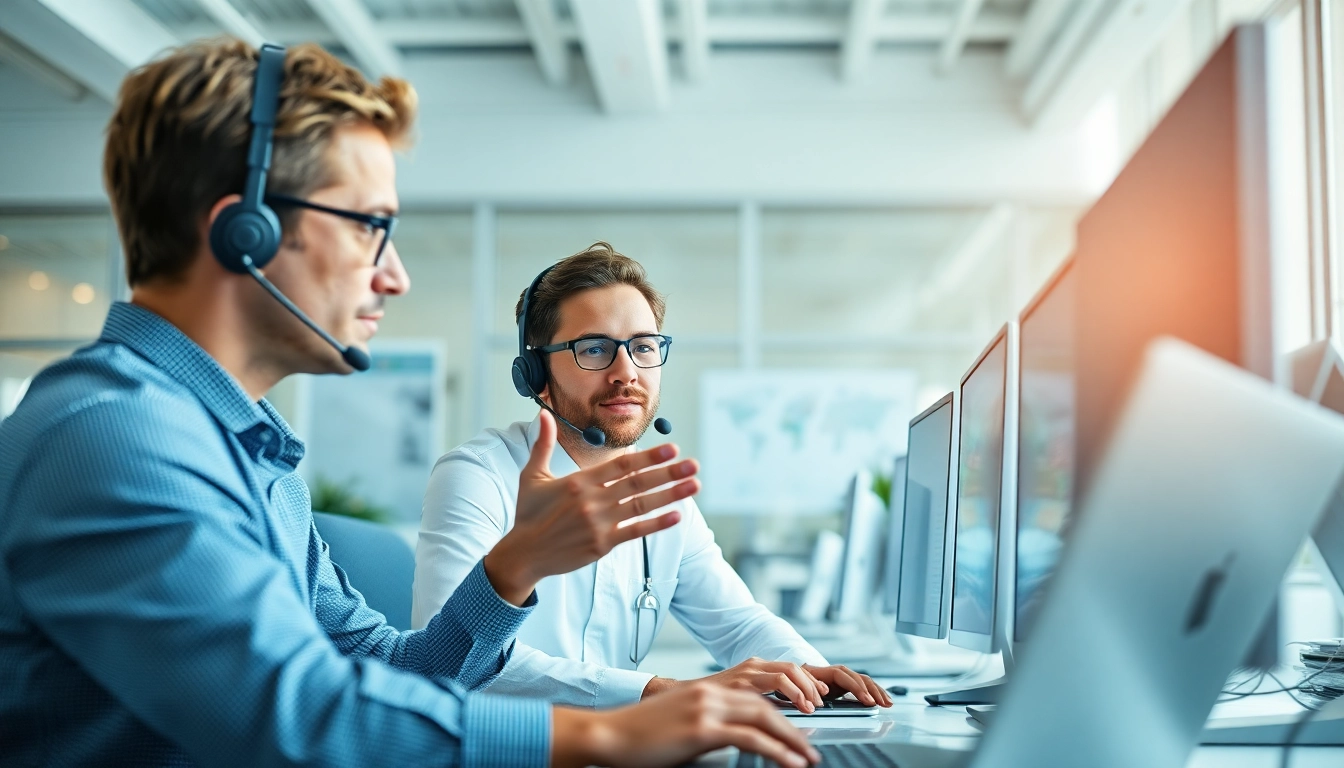 Providing computer support assistance in a modern office setting.