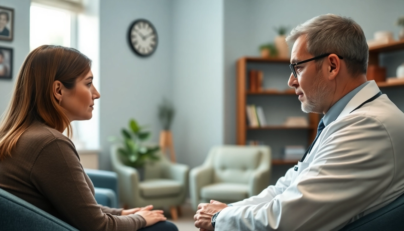Engaging session with the best psychiatrist in dubai in a serene therapy room.