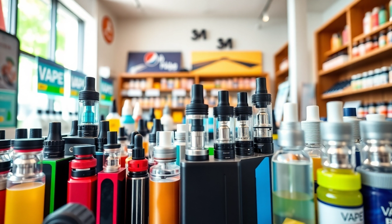 Shop unique selections at the puff pro vape shop with colorful vape products on display.