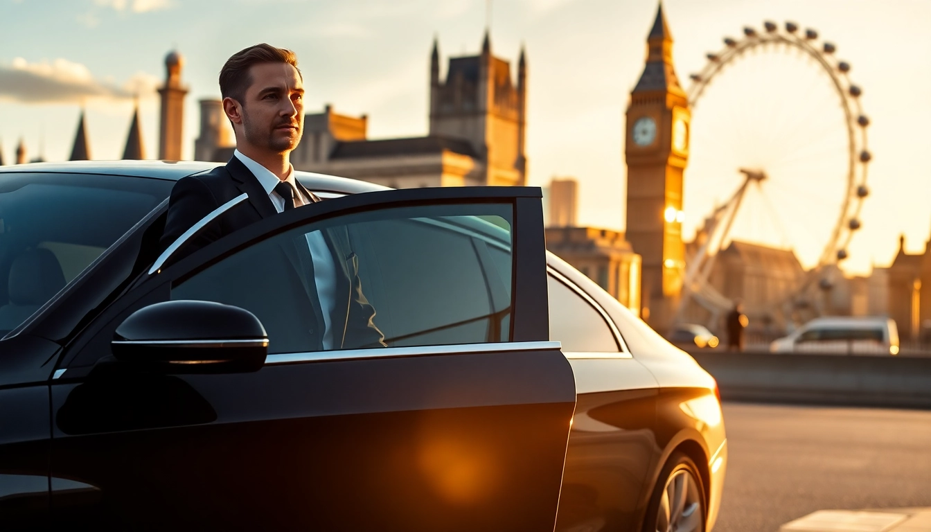 Experience premium chauffeur hire london with a professional chauffeur near iconic landmarks.