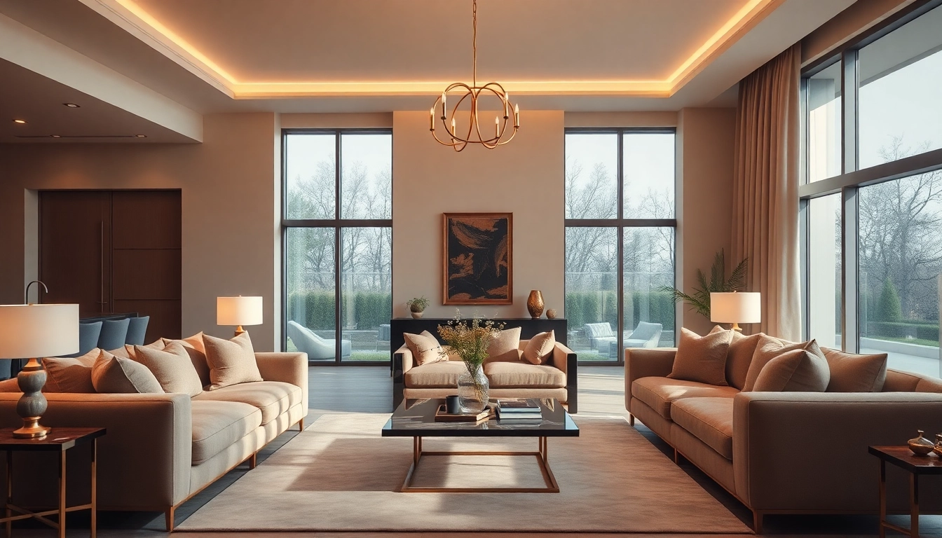 Descubre el diseño de lujo12 en un acogedor salón con decoración elegante.